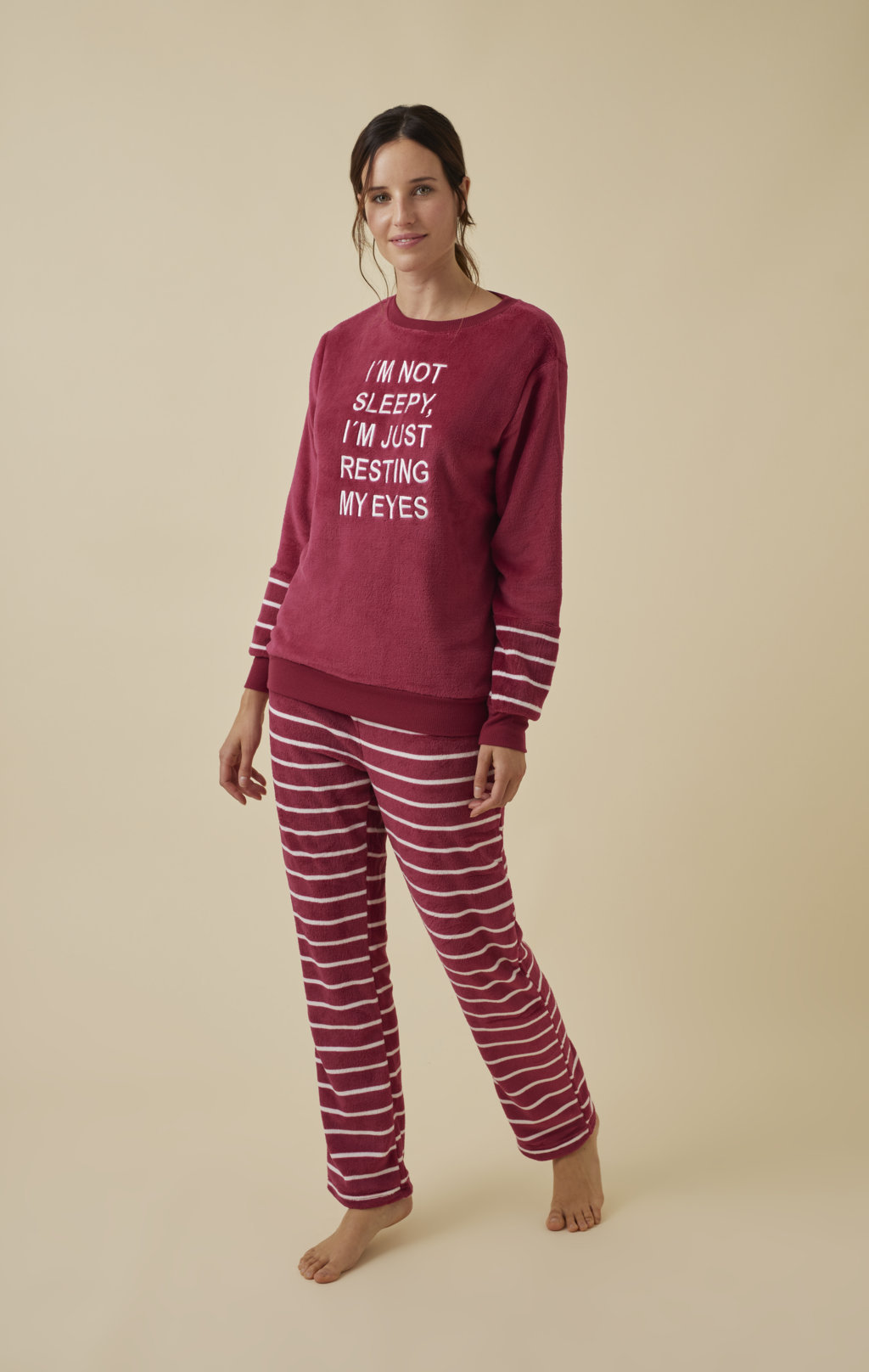 PROMISE Pigiama Sleepy Fiori di Cotone